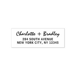 Modern Script Professional Personlig Returadress Självfärgande Stämpel