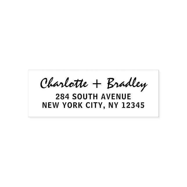 Modern Script Professional Personlig Returadress Självfärgande Stämpel (Design)