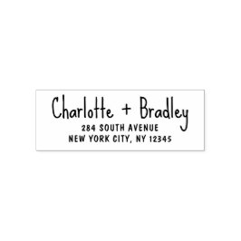 Modern Script Professional Personlig Returadress Självfärgande Stämpel