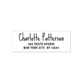 Modern Script Professional Personlig Returadress Självfärgande Stämpel