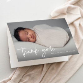 Modern Script Religiöst Foto Dop  Tack Kort