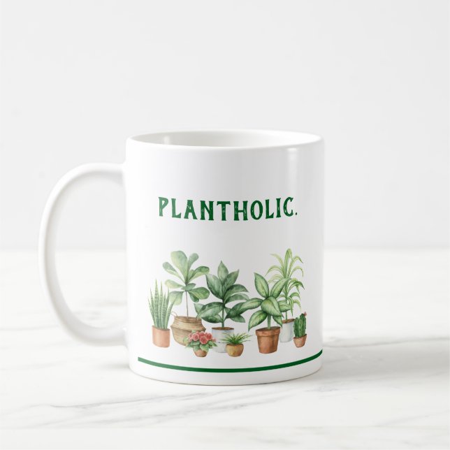 Modern Script Ren Trädgårds Kaffe Mugg  (Vänster)