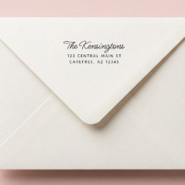 Modern Script Returadress Hemadress Självfärgande Stämpel