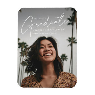 Modern Script Student Photo Studenten Magnet
