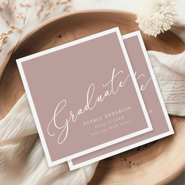 Modern Script Student Simple Studenten Pappersservett (Skapare uppladdad)