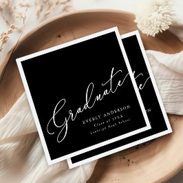 Modern Script Student Simple Studenten Pappersservett