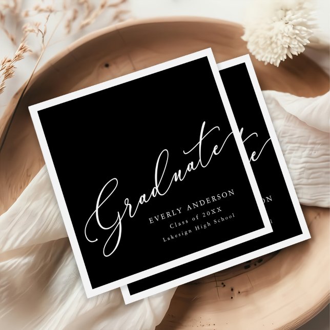 Modern Script Student Simple Studenten Pappersservett (Skapare uppladdad)