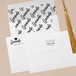 Modern Script Studenten Elegant Returadress