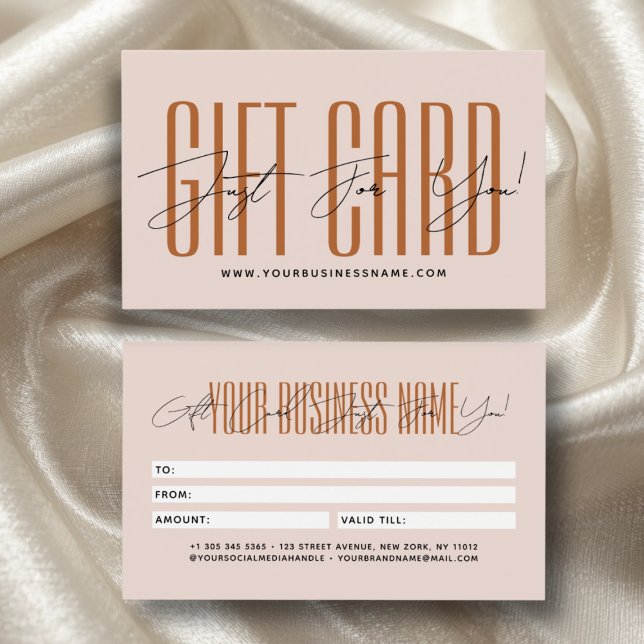 Modern script typography business gift card  visitkort (Skapare uppladdad)