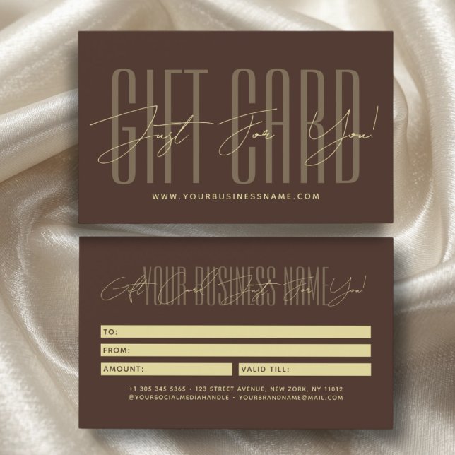 Modern script typography business gift card  visitkort (Skapare uppladdad)