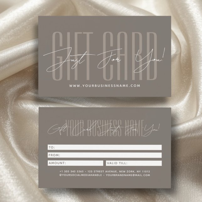 Modern script typography business gift card  visitkort (Skapare uppladdad)