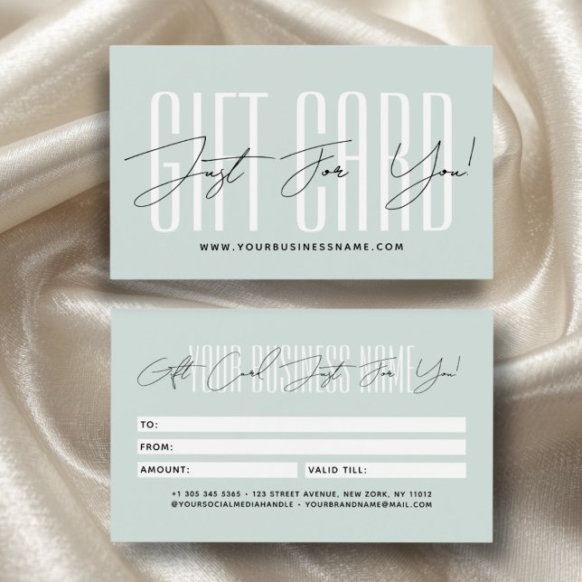 Modern script typography business gift card  visitkort (Skapare uppladdad)