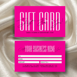 Modern script typography business gift card  visitkort