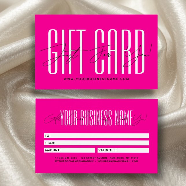 Modern script typography business gift card  visitkort (Skapare uppladdad)
