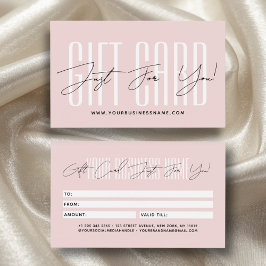 Modern script typography business gift card  visitkort