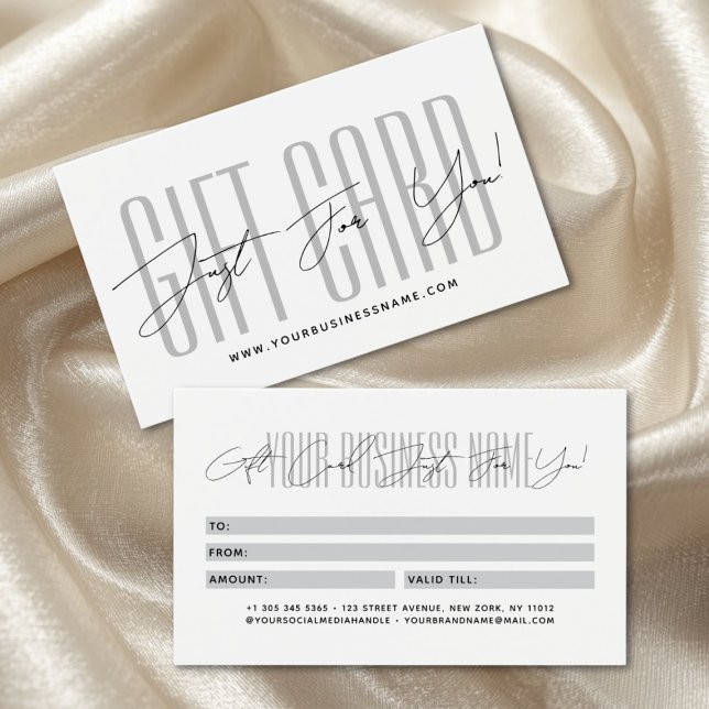 Modern script typography business gift card  visitkort (Skapare uppladdad)