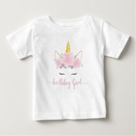 Modern Script Unicon Birthday Girl T Shirt