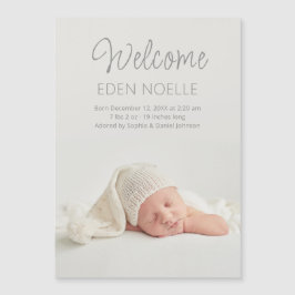 Modern Script Välkomsthälsning om födelsetyp