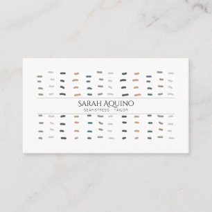 Modern seamstress Tailor Whimsical Hand Stitches Visitkort