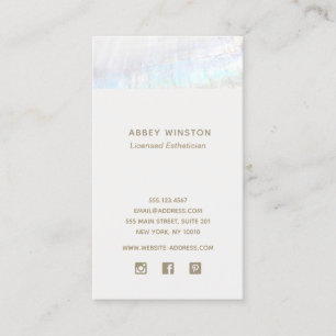 Modern Seashell Social Media Visitkort