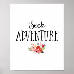 Modern Seek Äventyr Nursery Art Poster