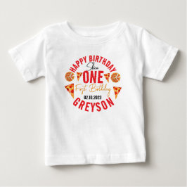 Modern Segce Baby Pizza 1:a födelsedag T Shirt