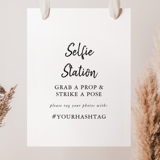 Modern Selfie Station Skylt (Skapare uppladdad)