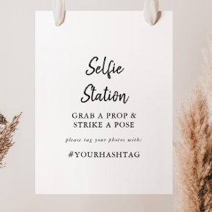 Modern Selfie Stationsskylt Poster