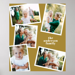 Modern senapsfamilj med flera foto - heminredning poster