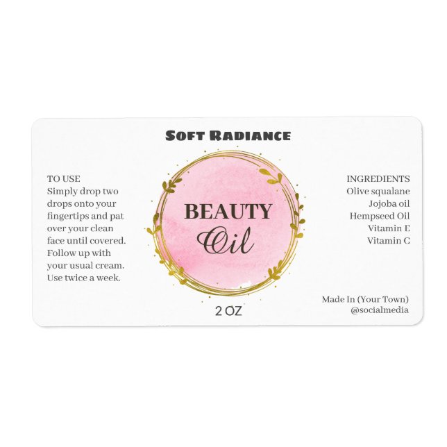 Modern serumetikett fraktsedel (Framsidan)