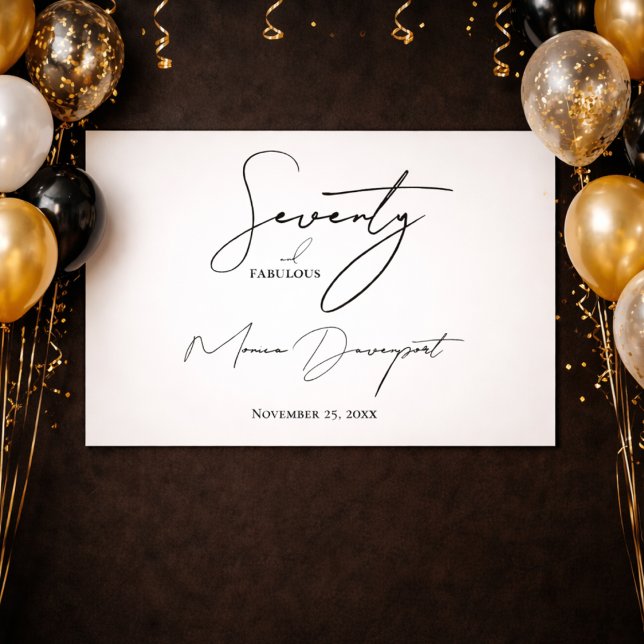 Modern Seventy and Fabulous  Poster (Skapare uppladdad)