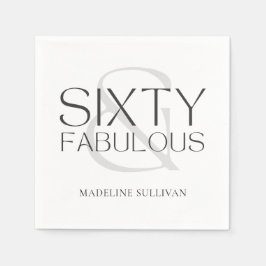 Modern Sextio och Fantastisk Djärv 60-årsfest Pappersservett