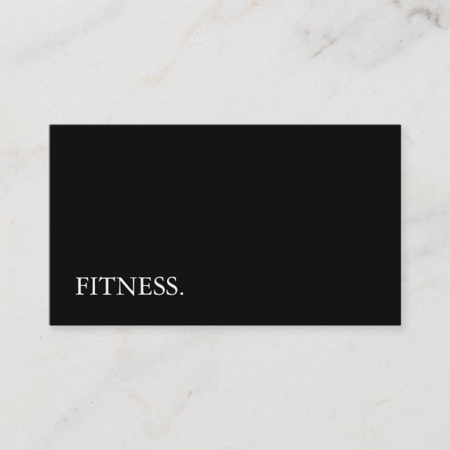 Modern Shalkboard Fitness Visitkort (Framsida)