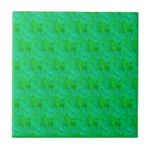 Modern Shamrock Grön Abstrakt Botanisk Mönster