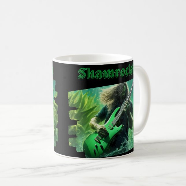 Modern Shamrockin Beach Party Kaffemugg (Framsida höger)