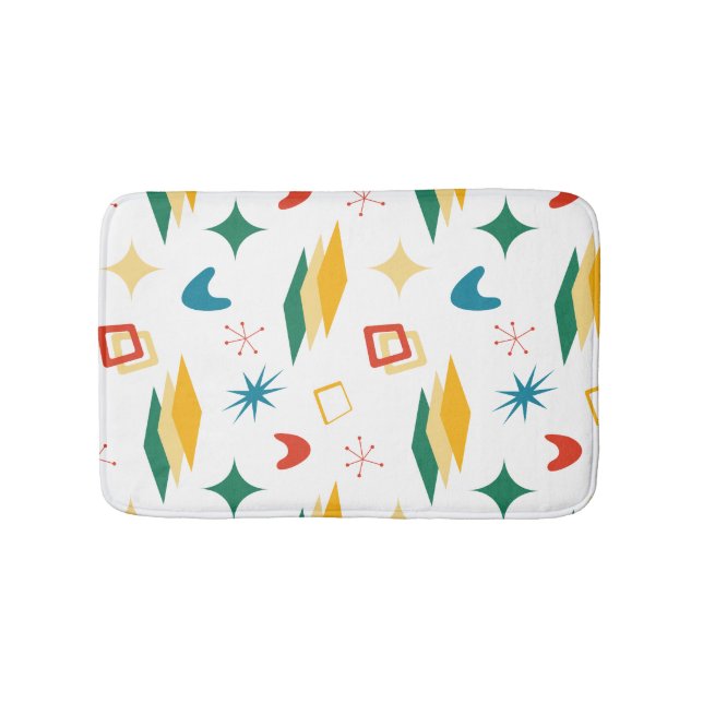 Modern Shapes Retro för medelårsjubileum i Modet Badrumsmatta (Framsidan)