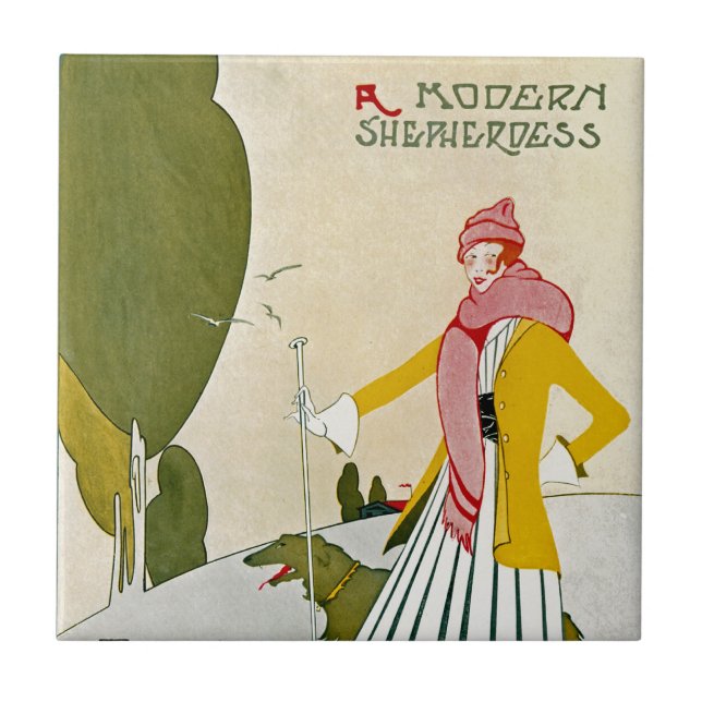 Modern Shepherdes Kakelplatta (Framsidan)