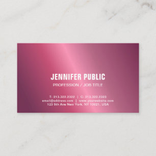 Modern Shiny Design Kreativ Glamous Plain Visitkort