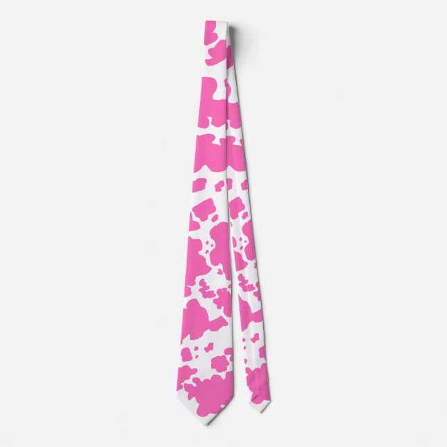 Modern Shock rosa Cow Skin Struktur Animal Print Slips (Framsida)