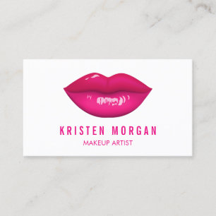 Modern Shock rosa Mode Makeup Artist Visitkort