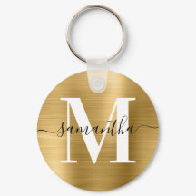 Modern Signatur Monogram Guld Folie