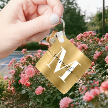 Modern Signatur Monogram Guld Folie
