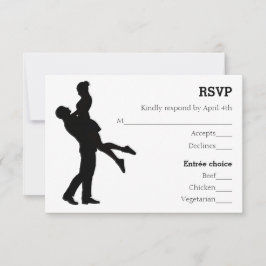 Modern Silhouette Paret - RSVP-kort OSA Kort