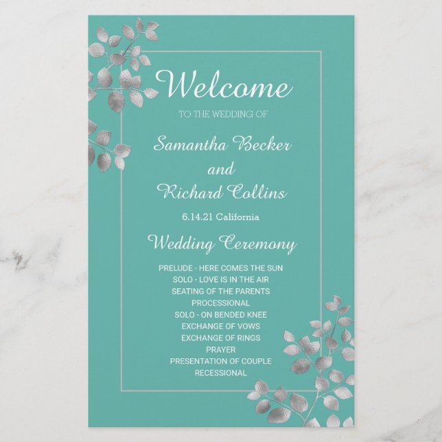 Modern Silver Blommigt (Framsida)