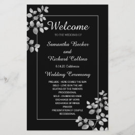 Modern Silver Blommigt