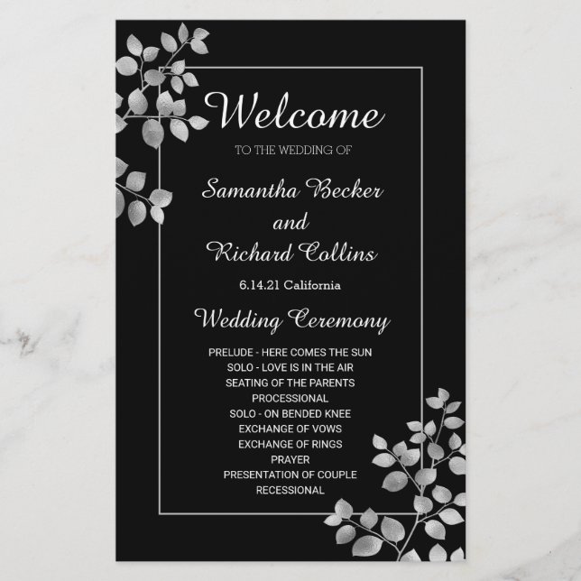 Modern Silver Blommigt (Framsida)