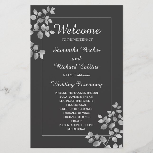 Modern Silver Blommigt (Framsida)