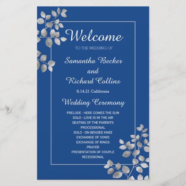 Modern Silver Blommigt (Framsida)