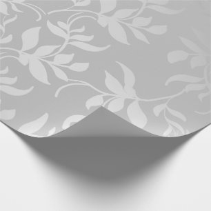 Modern Silver Brushed Metall Presentpapper
