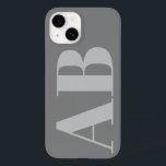 Modern Silver Grått initial minimal contemporary<br><div class="desc">Modern Silver Grått-contemporary - en gåva till dig och dina vänner som kärlek anpassningsbar stil. Modern Silver Grått inledande minimal contemporary Fodral-Mate iphone case monogram, modern,  minimal bestseller, gåva till henne, julmas, födelsedag, contemporary, anpassningsbar initial, gåvor till vänner, Silver Grått</div>